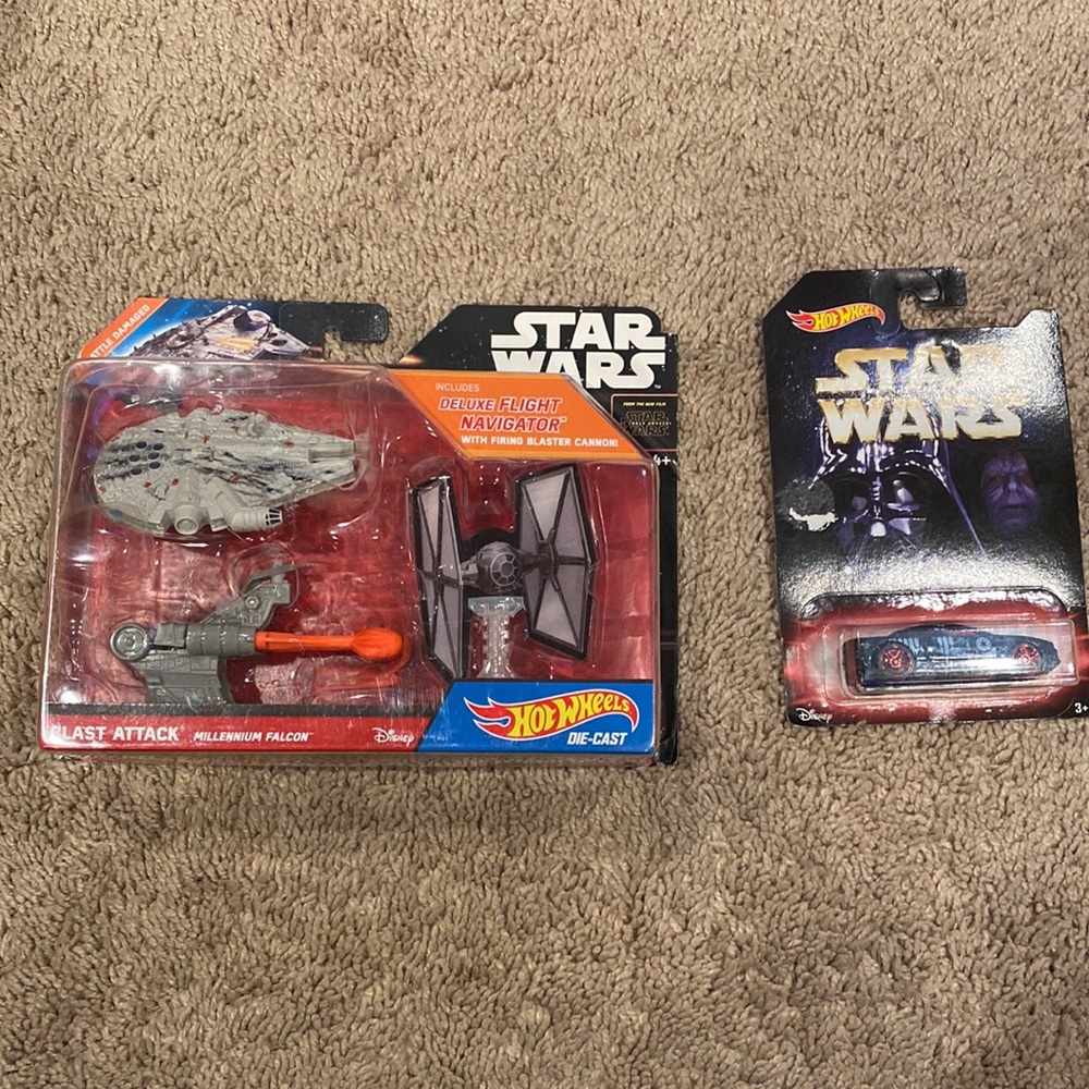 New! Star Wars Hot Wheels Lot